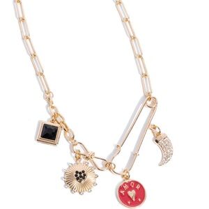 *NEW*  Paparazzi Gold Necklace with Red and Black Charms   “Trendy Trinket”
